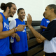 Joakim Noah and Derrick Rose with President Obama (Pete Souza/White House)